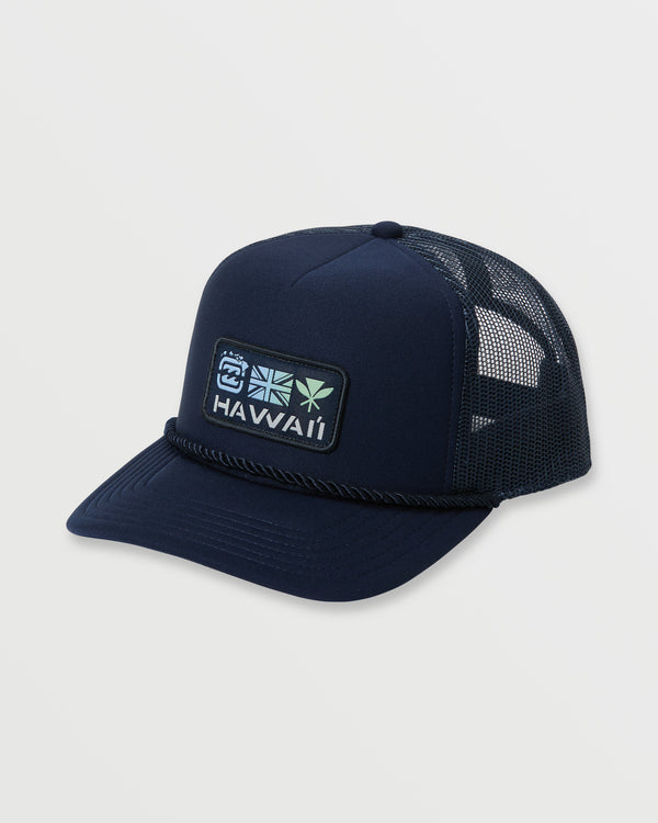 billabong Kahili Hi Trucker Hat - Navy