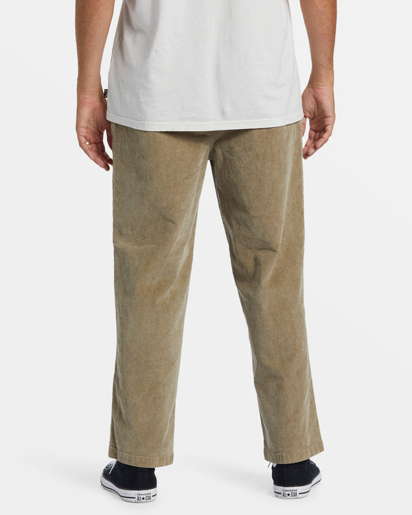 Billabong Larry Elastic Waist Corduroy Pants - Dune