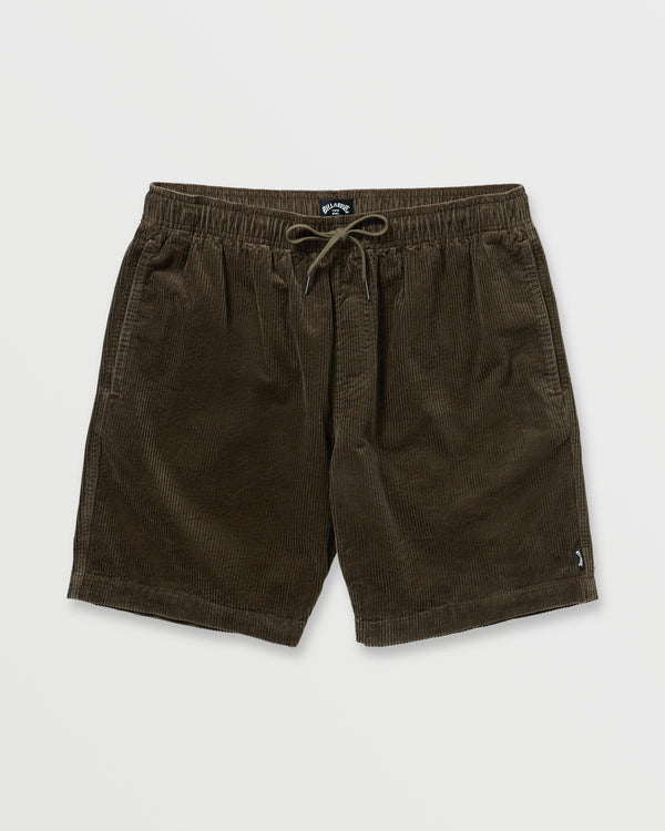 Billabong Larry Laybacks 19" Cord Shorts - Brown