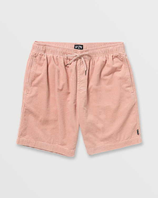 Billabong Larry Laybacks 19" Cord Shorts - Dusty Pink