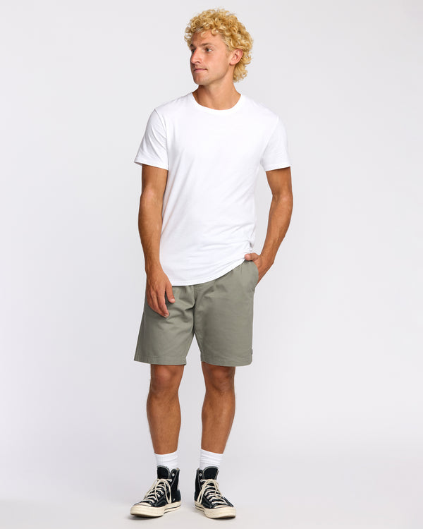 Billabong Larry Laybacks 19" Twill Shorts - Green Ash