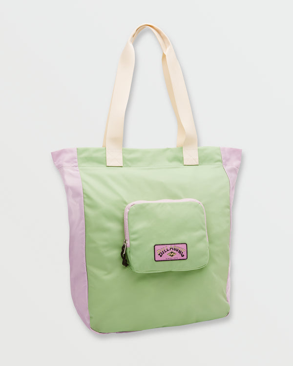 billabong Lightweight Packable Tote Bag - Pistachio