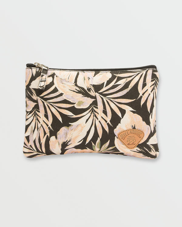 Billabong Lil Snitch Pouch - Black Floral