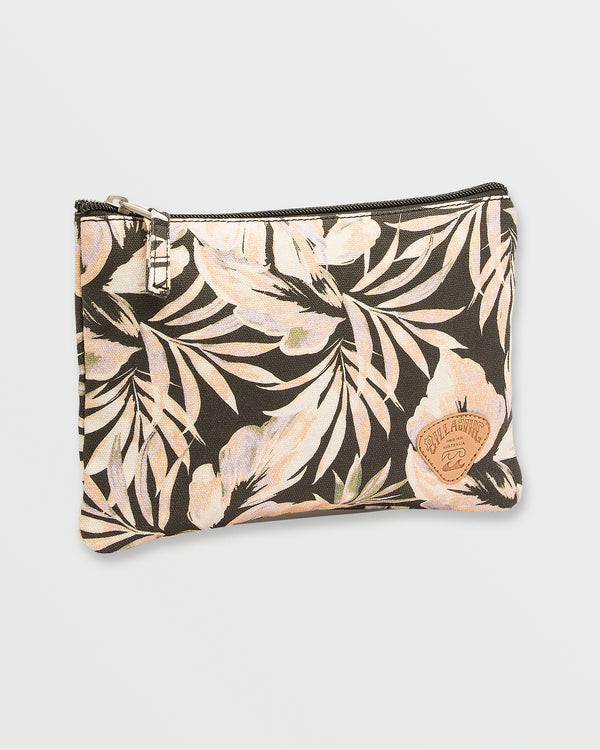 billabong Lil Snitch Pouch - Black Floral