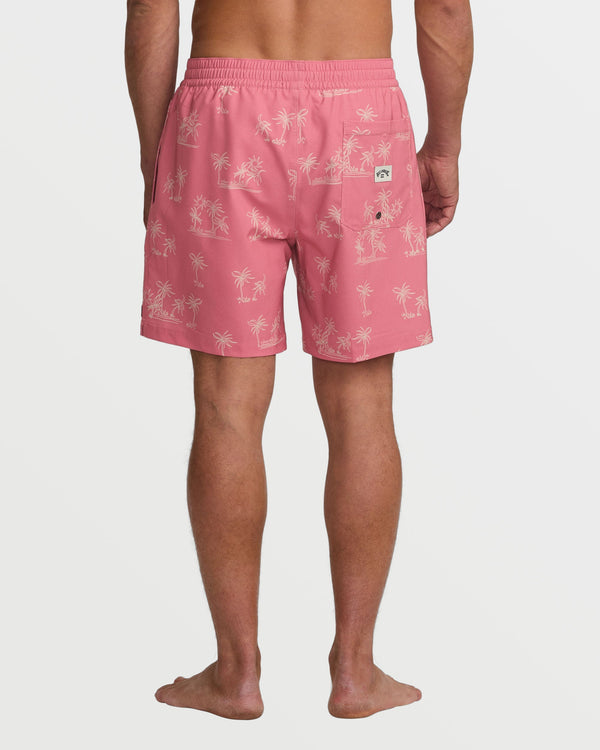 Billabong Lineup Laybacks 16" Trunks - Dusty Pink