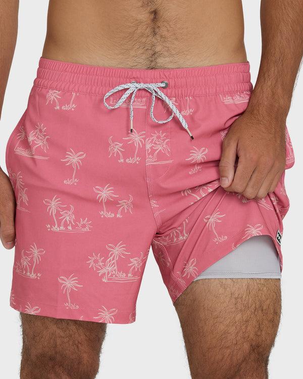 Billabong Lineup Laybacks 16" Trunks - Dusty Pink