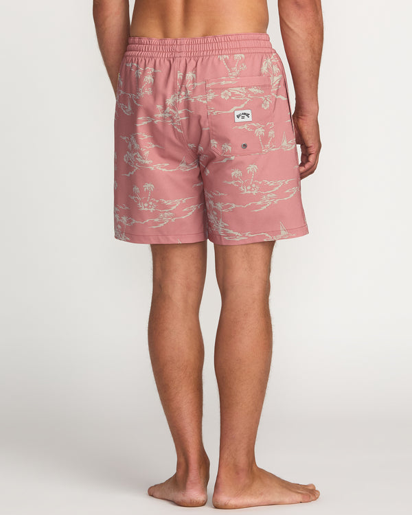 Billabong Lineup Laybacks 16" Trunks - Dusty Rose