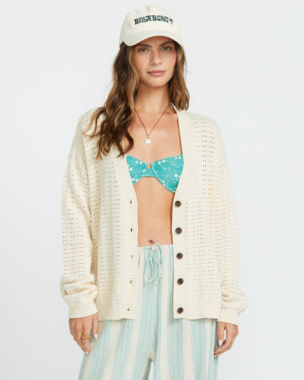 billabong Loren Cardigan - Whitecap