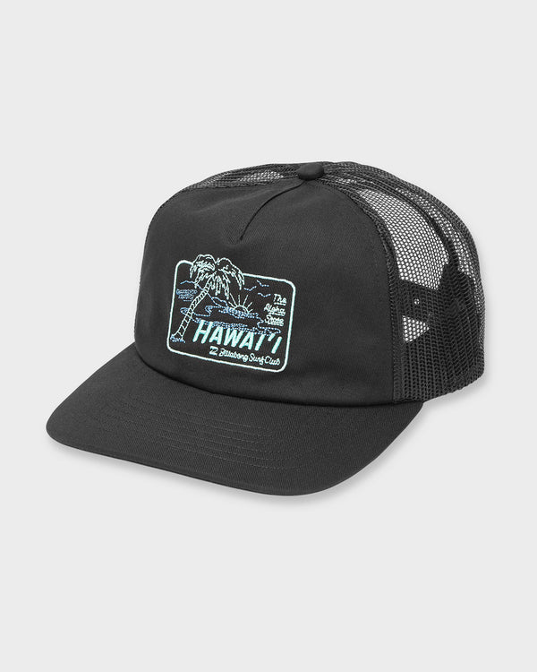 billabong Lounge Hi Trucker Hat - Black