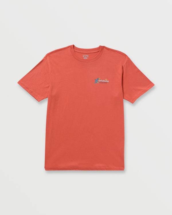 Billabong Lounge Premium Tee - Washed Red