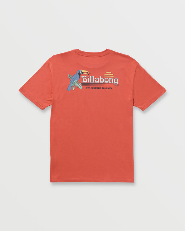 Billabong Lounge Premium Tee - Washed Red