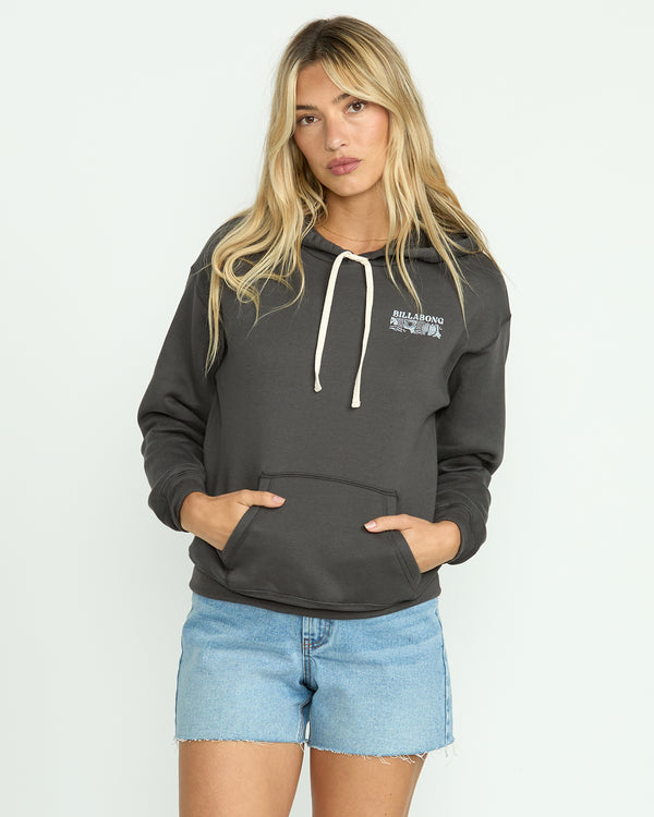 billabong Miles Apart Hoodie - Off Black