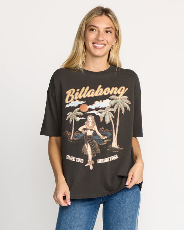 billabong My Sunny Girl T-Shirt - Off Black
