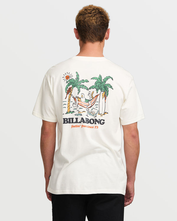 billabong No Pressure Premium Tee - Off White