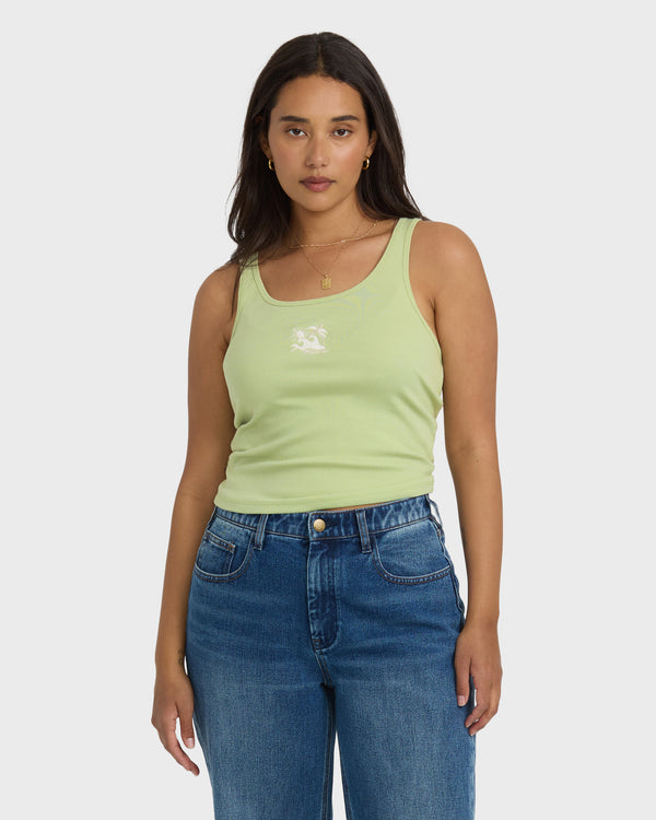 Billabong Nothing But Sun Knit Tank - Pistachio