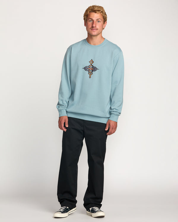 Billabong Occy Crew Sweatshirt - Cloud Blue