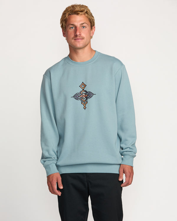 billabong Occy Crew Sweatshirt - Cloud Blue