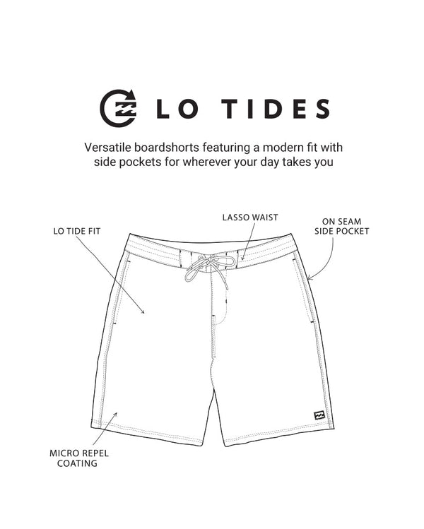 Billabong Occy Lo Tide Boardshorts - Cloud Blue