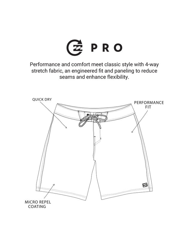 Billabong Occy Pro Boardshorts - Washed Black