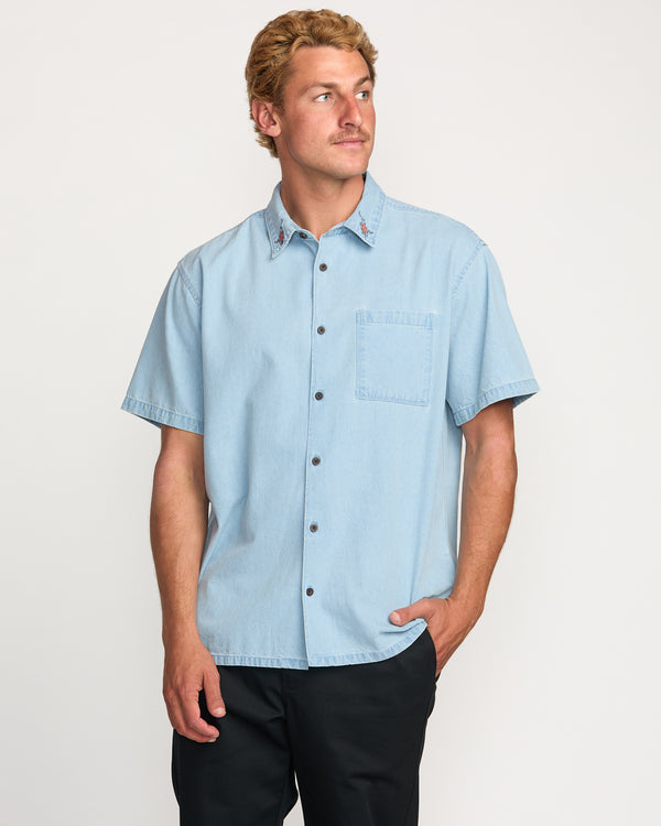 Billabong Occy Short Sleeve Shirt - Cloud Blue