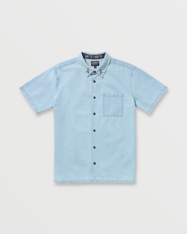 Billabong Occy Short Sleeve Shirt - Cloud Blue