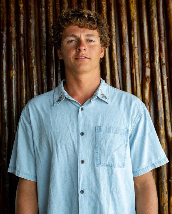 billabong Occy Short Sleeve Shirt - Cloud Blue