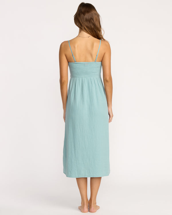 Billabong Off The Coast Dress - Blue Fog