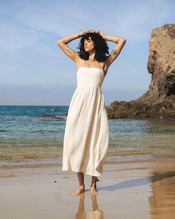 billabong Off The Coast Dress - Whitecap