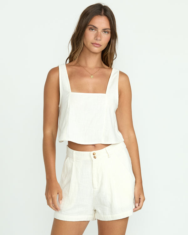 Billabong Open Skies Woven Tank - Salt Crystal