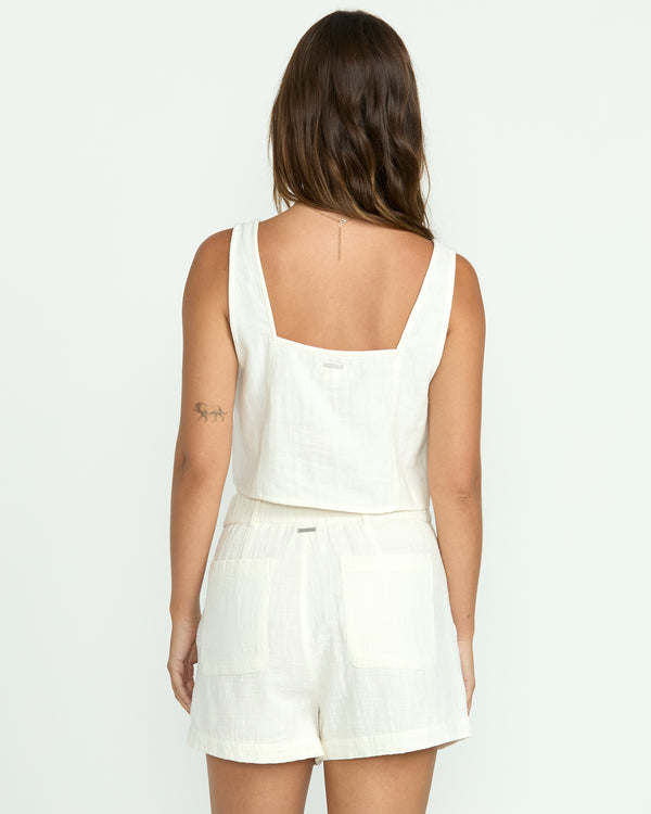 Billabong Open Skies Woven Tank - Salt Crystal