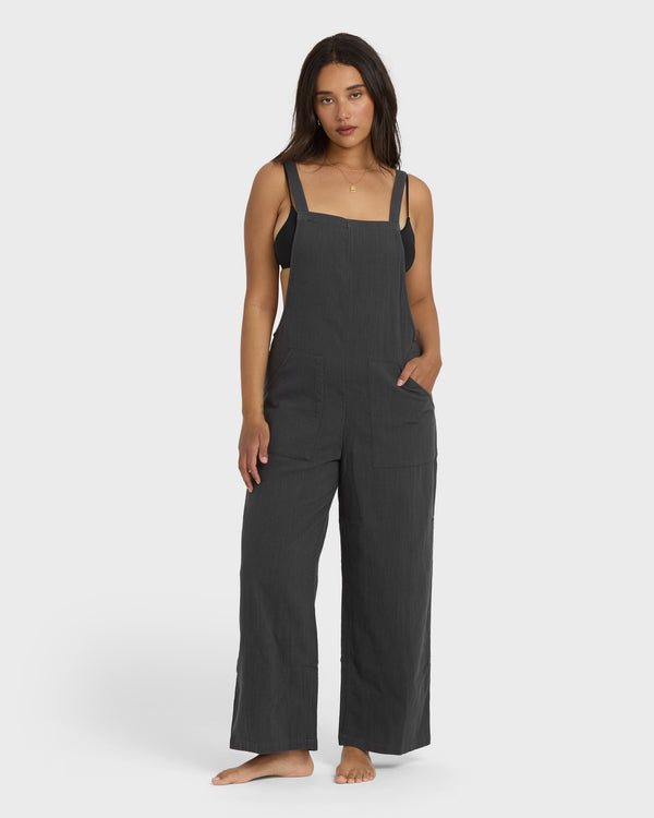billabong Pacific Time Jumpsuit - Black Sands