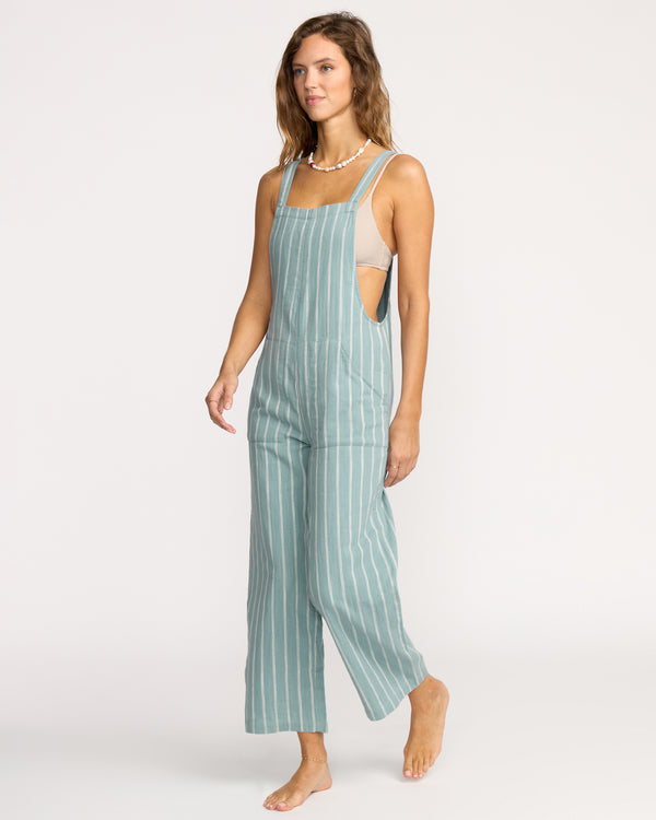 Billabong Pacific Time Jumpsuit - Blue Fog