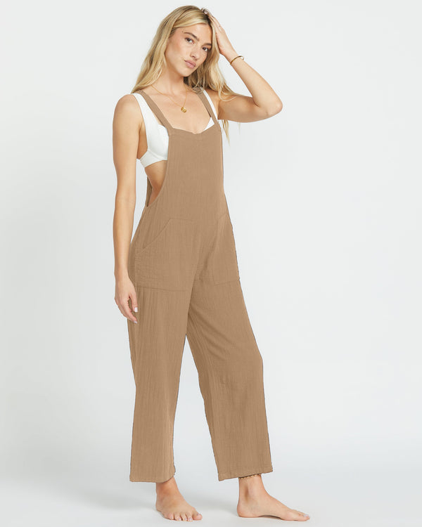 Billabong Pacific Time Jumpsuit - Khaki