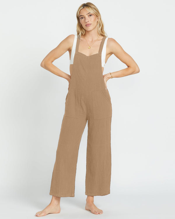 Billabong Pacific Time Jumpsuit - Khaki