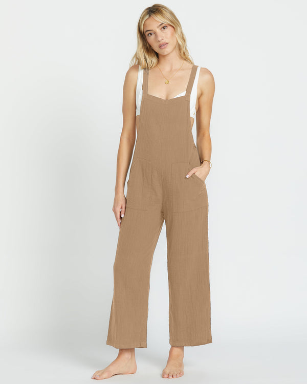 billabong Pacific Time Jumpsuit - Khaki
