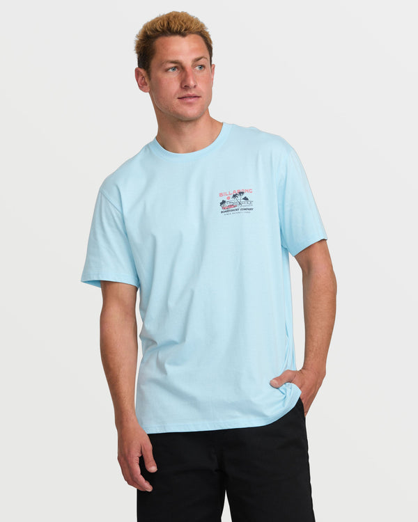 Billabong Palm Springs Premium Tee - Coastal Blue