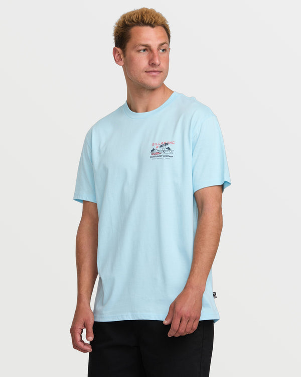 Billabong Palm Springs Premium Tee - Coastal Blue
