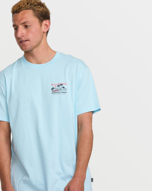 Billabong Palm Springs Premium Tee - Coastal Blue