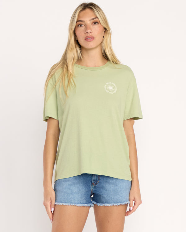 billabong Paradise Calling Tee - Pistachio