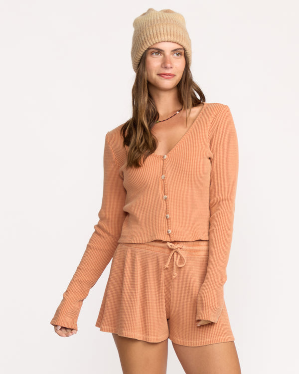 billabong Paxton Long Sleeve Top - Sunburnt