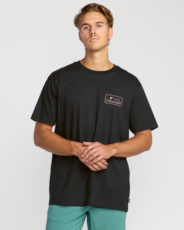 billabong Range A/Div Short Sleeve T-Shirt - Black