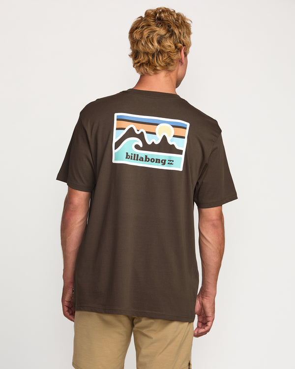 Billabong Range A/Div Tee - Chocolate