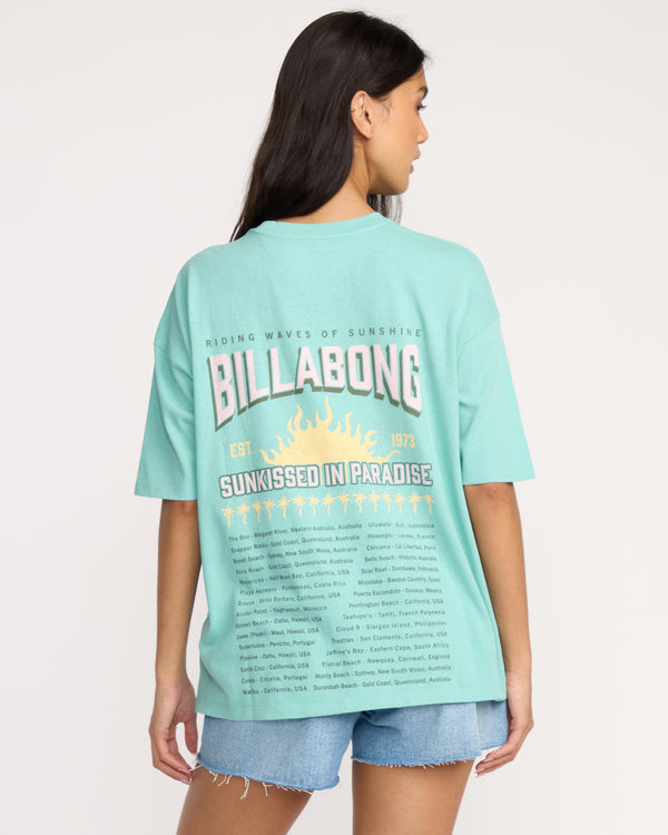Billabong Reach For Sunshine T-Shirt - Misty Blue