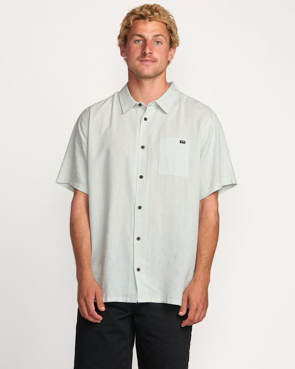 billabong Ricardo Short Sleeve Shirt - Ash Blue