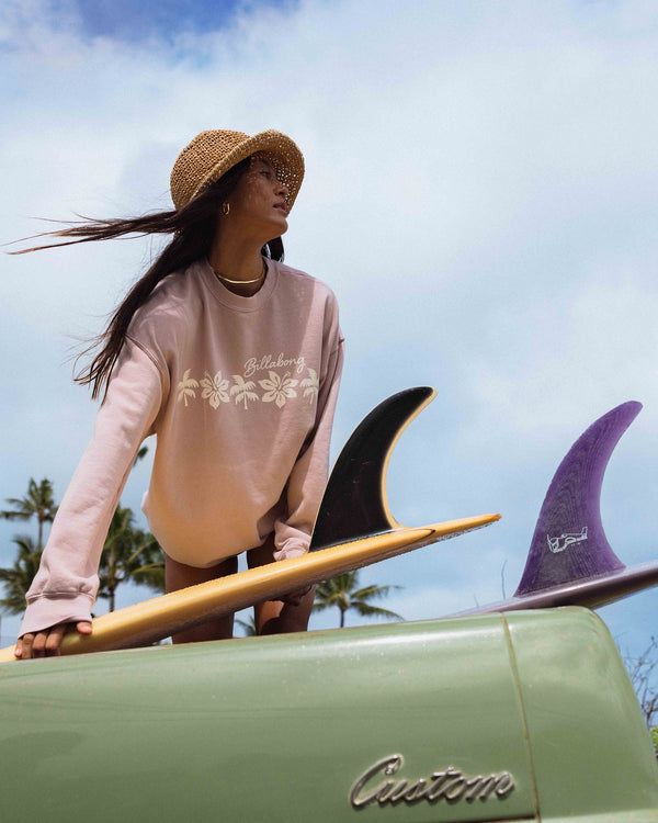 billabong Ride In Crew Sweatshirt - Haze