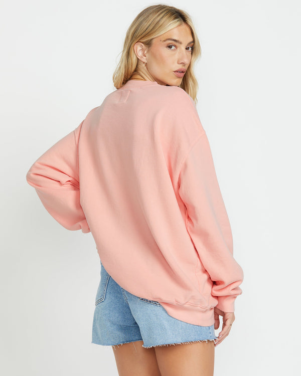Billabong Ride In Crew Sweatshirt - Peach Kiss