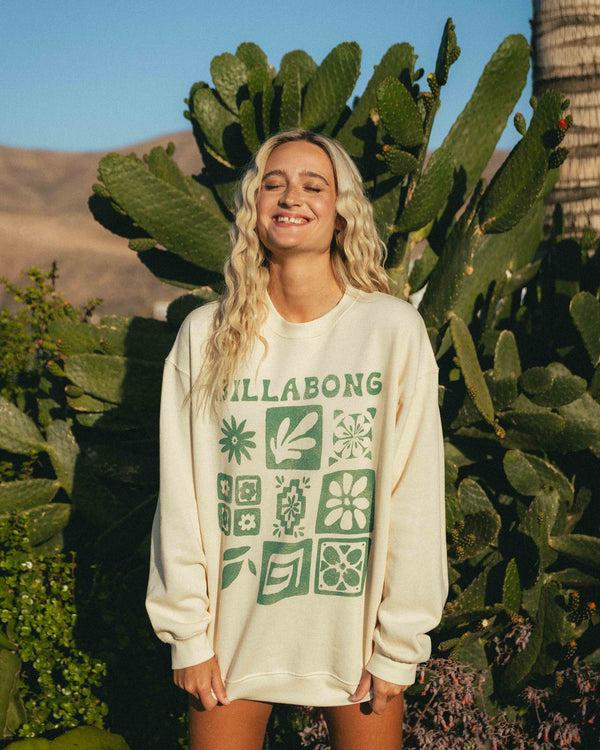 billabong Ride In Crew Sweatshirt - Whitecap