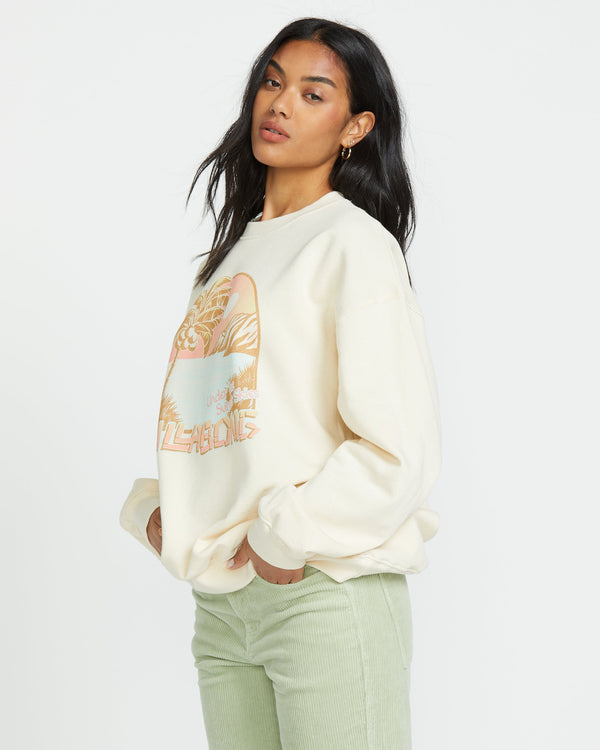 Billabong Ride In Crew Sweatshirt - Whitecap1