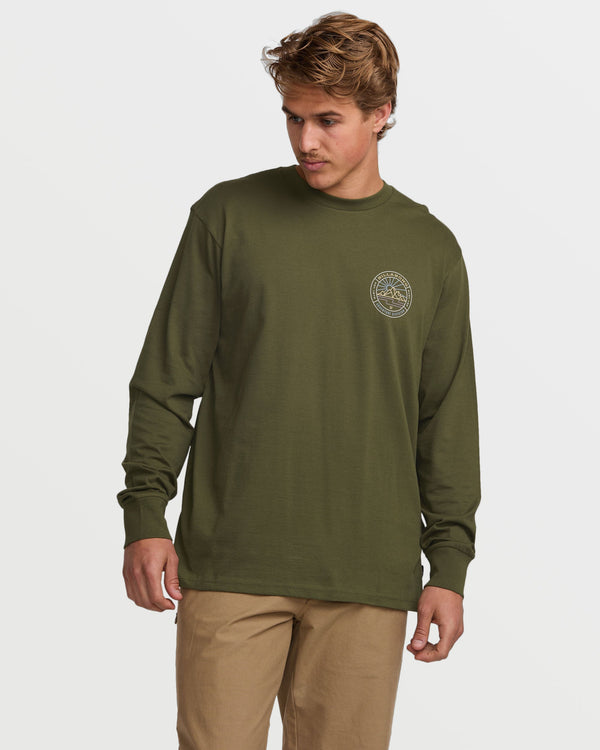 Billabong Rockies A/Div Long Sleeve Tee - Olive