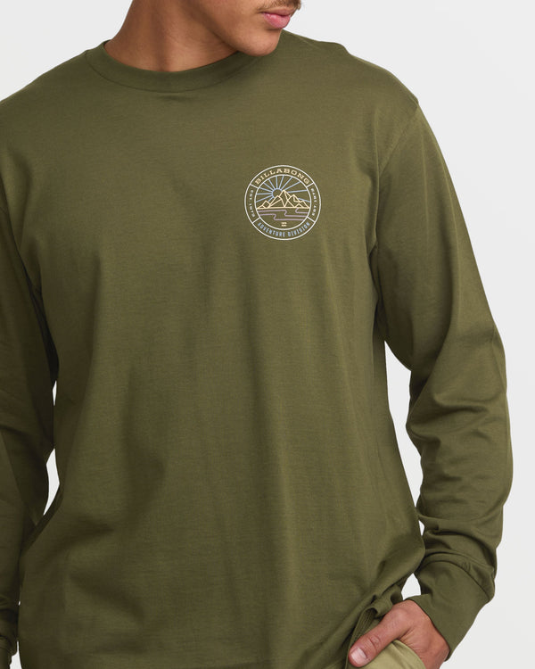 Billabong Rockies A/Div Long Sleeve Tee - Olive